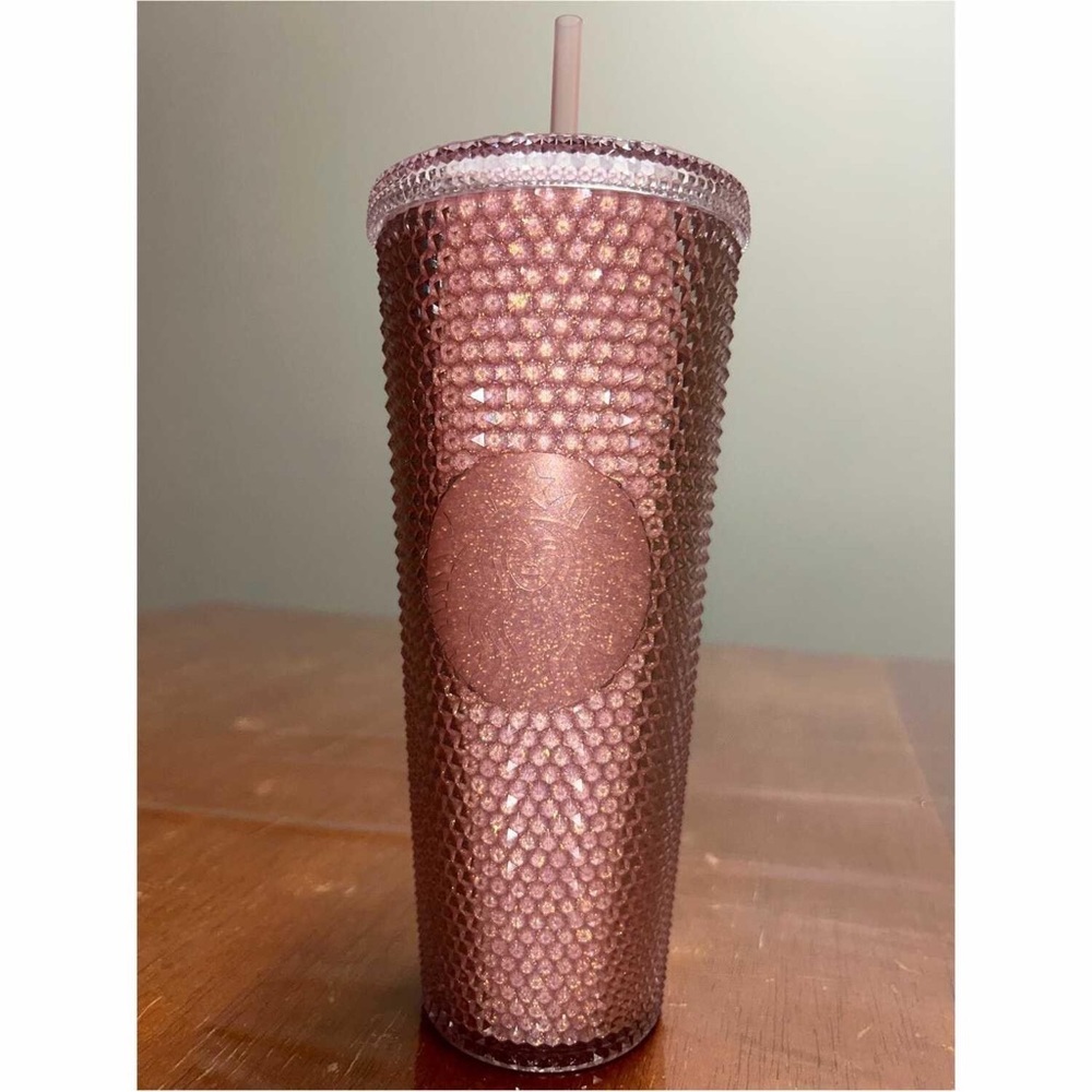 Starbucks venti China Sakura Pink Studded Glitter cup